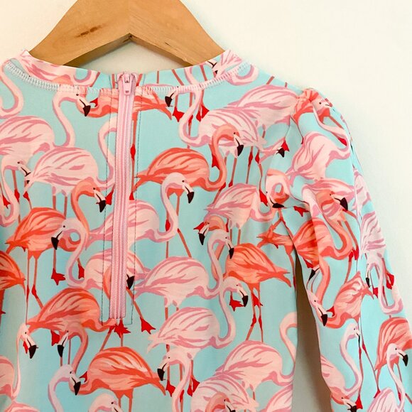 Ruffle Butts Flamingo Swimsuit 3T - Picture 5 of 6